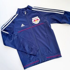 Boys New York Red Bulls Adidas Track Jacket size S(8)